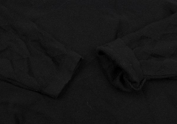 VERSACE CLASSIC V2 Diamond Jacquard Knit Black Size L