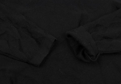 VERSACE CLASSIC V2 Diamond Jacquard Knit Black Size L