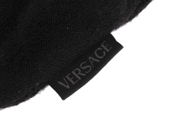 VERSACE CLASSIC V2 Diamond Jacquard Knit Black Size L