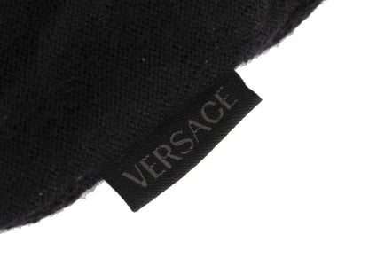 VERSACE CLASSIC V2 Diamond Jacquard Knit Black Size L