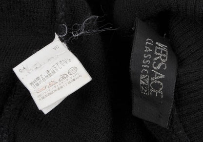 VERSACE CLASSIC V2 Diamond Jacquard Knit Black Size L
