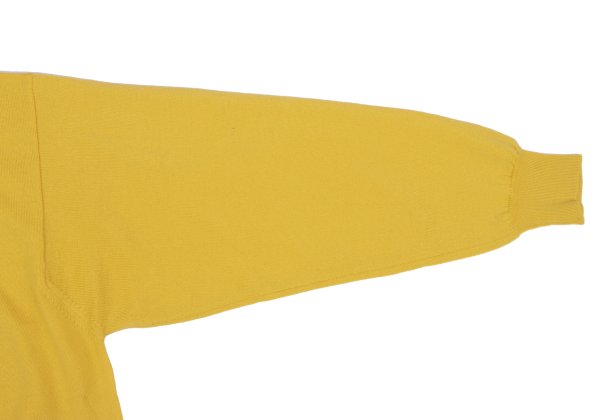 VERSACE CLASSIC V2 Wool Metal Button Polo Knit Yellow Size M