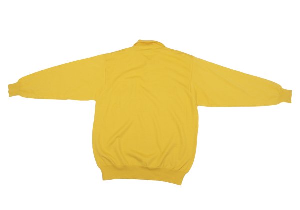 VERSACE CLASSIC V2 Wool Metal Button Polo Knit Yellow Size M