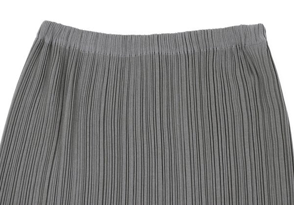 ISSEY MIYAKE WHITE LABEL Pleated Long Skirt Gray Size 2