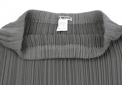 ISSEY MIYAKE WHITE LABEL Pleated Long Skirt Gray Size 2
