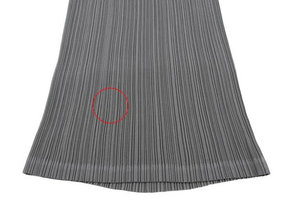 ISSEY MIYAKE WHITE LABEL Pleated Long Skirt Gray Size 2