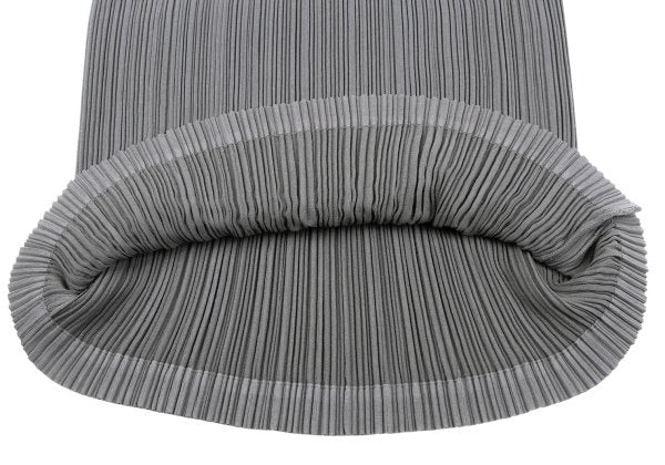 ISSEY MIYAKE WHITE LABEL Pleated Long Skirt Gray Size 2