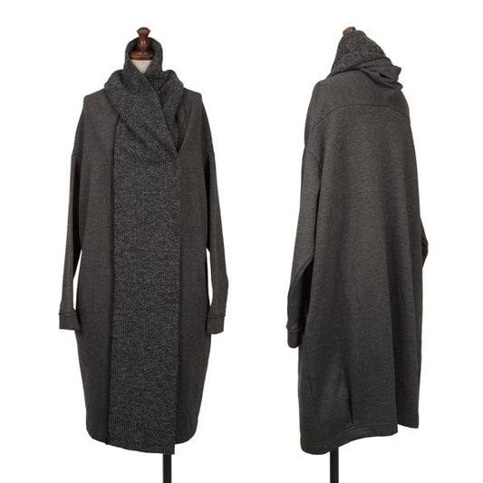 ATSURO TAYAMA Pile Paneled Knit Coat Size 36