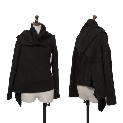 COMME des GARCONS Wool Blend Design Sweater Black Size M