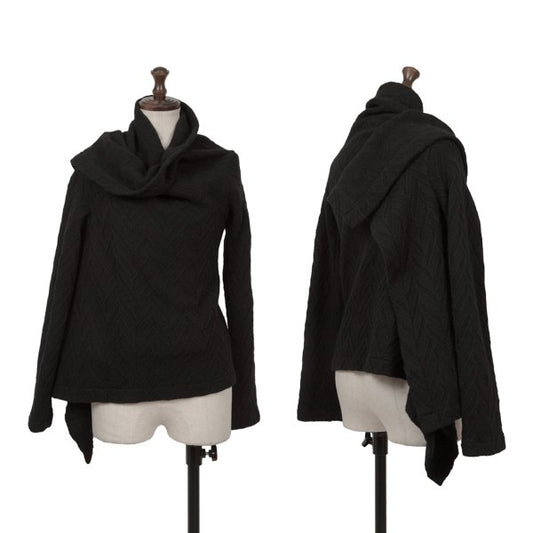 COMME des GARCONS Wool Blend Design Sweater Black Size M