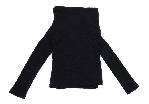 COMME des GARCONS Wool Blend Design Sweater Black Size M