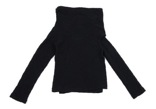 COMME des GARCONS Wool Blend Design Sweater Black Size M