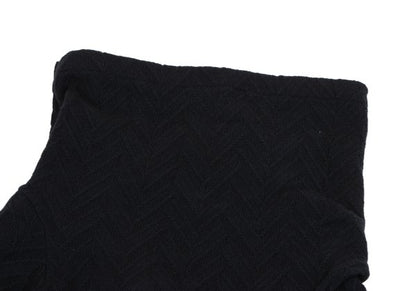 COMME des GARCONS Wool Blend Design Sweater Black Size M