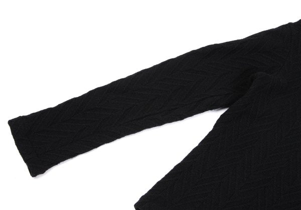 COMME des GARCONS Wool Blend Design Sweater Black Size M