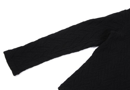 COMME des GARCONS Wool Blend Design Sweater Black Size M