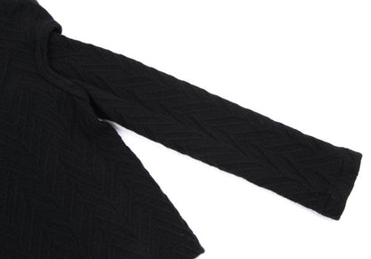 COMME des GARCONS Wool Blend Design Sweater Black Size M