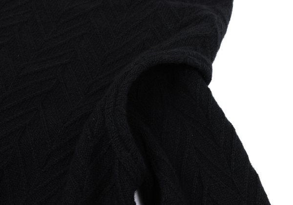 COMME des GARCONS Wool Blend Design Sweater Black Size M
