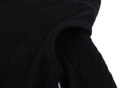COMME des GARCONS Wool Blend Design Sweater Black Size M