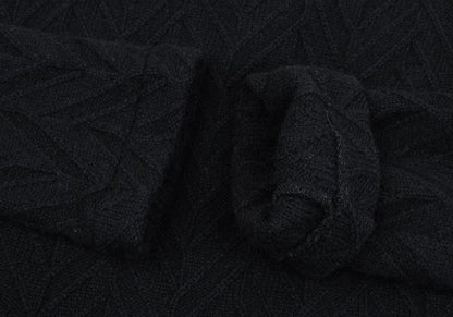 COMME des GARCONS Wool Blend Design Sweater Black Size M