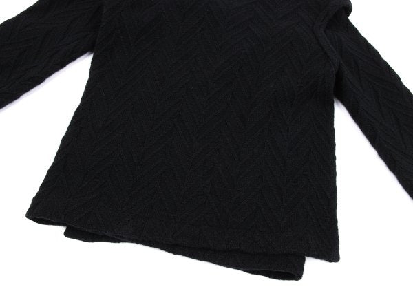 COMME des GARCONS Wool Blend Design Sweater Black Size M