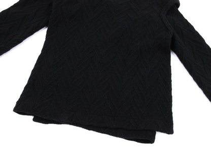 COMME des GARCONS Wool Blend Design Sweater Black Size M