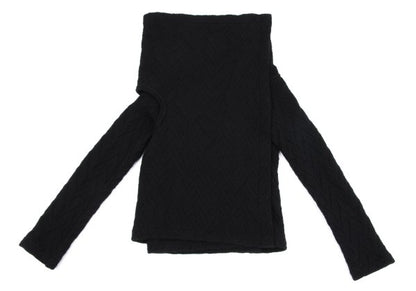 COMME des GARCONS Wool Blend Design Sweater Black Size M