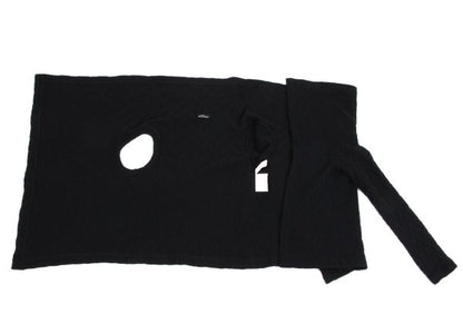 COMME des GARCONS Wool Blend Design Sweater Black Size M
