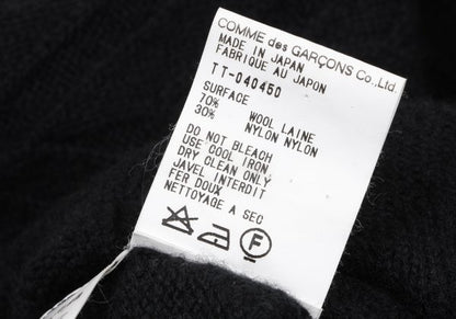 COMME des GARCONS Wool Blend Design Sweater Black Size M