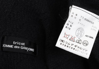 COMME des GARCONS Wool Blend Design Sweater Black Size M