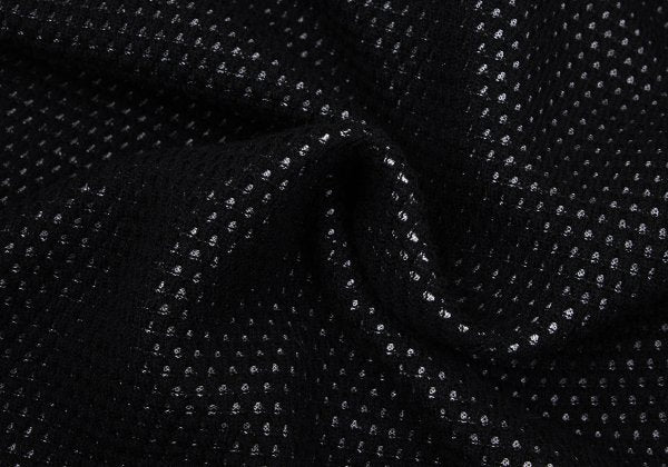 Christian Dior Wool Rayon Design Weave Cardigan Black Size M
