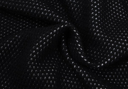 Christian Dior Wool Rayon Design Weave Cardigan Black Size M