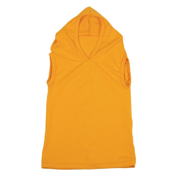 COMME des GARCONS Hooded Flat Design Tank Top Yellow Size S