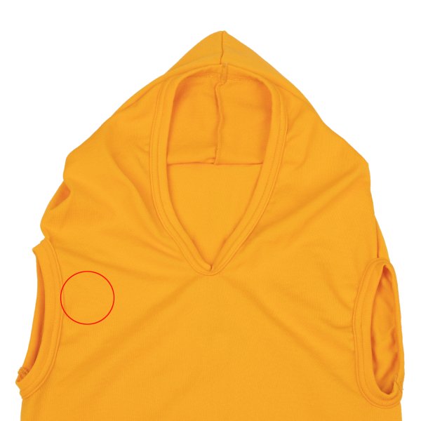 COMME des GARCONS Hooded Flat Design Tank Top Yellow Size S