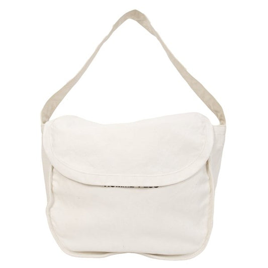 COMME des GARCONS HOMME PLUS Ivory Logo Print Shoulder Bag