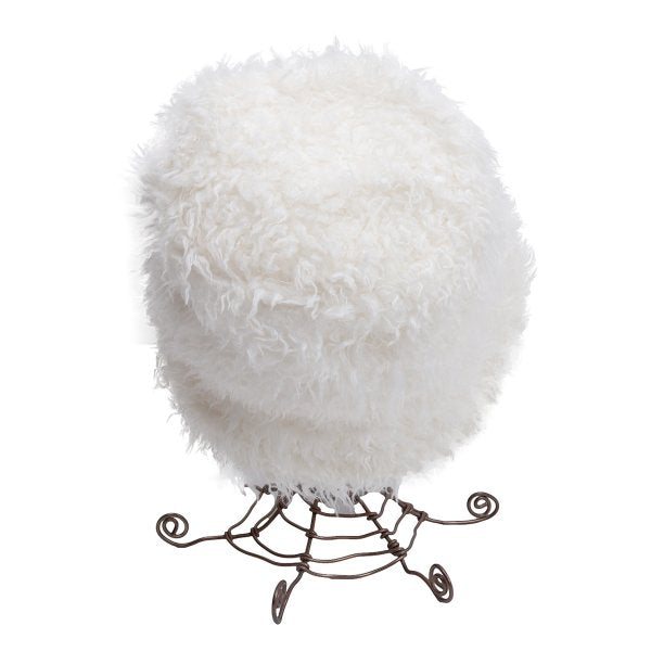 COMME des GARCONS SHIRT Faux Fur Hat White Size M