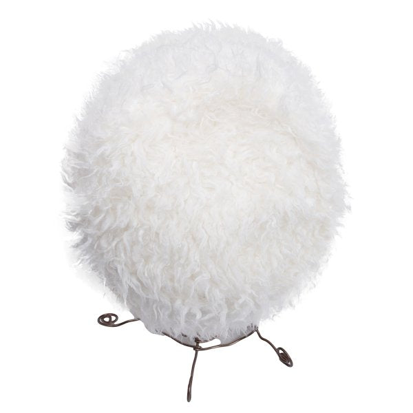 COMME des GARCONS SHIRT Faux Fur Hat White Size M