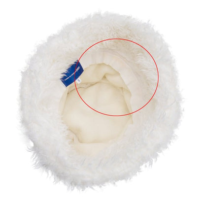 COMME des GARCONS SHIRT Faux Fur Hat White Size M