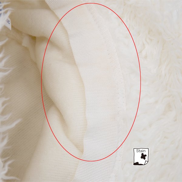 COMME des GARCONS SHIRT Faux Fur Hat White Size M