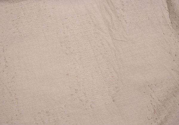 Plantation Garment Dyed Cotton Pleated Skirt Beige Size L