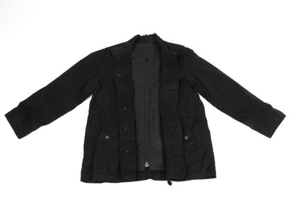 Plantation Garment Dyed Cotton Padded Jacket Black Size M