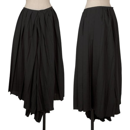 LIMI feu 25AW Wool Blend Pleated Wide Pants Black Size 2