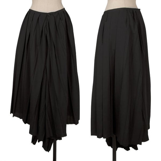 LIMI feu 25AW Wool Blend Pleated Wide Pants Black Size 2
