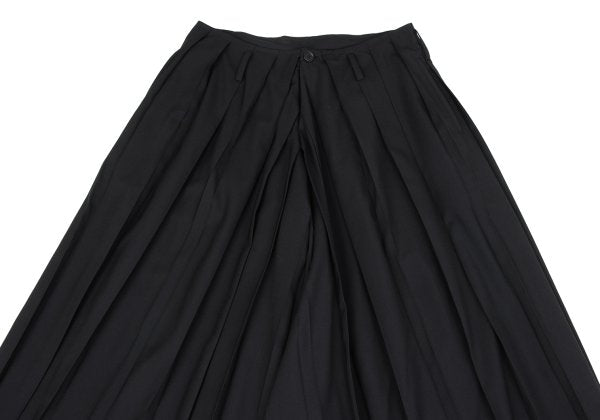 LIMI feu 25AW Wool Blend Pleated Wide Pants Black Size 2
