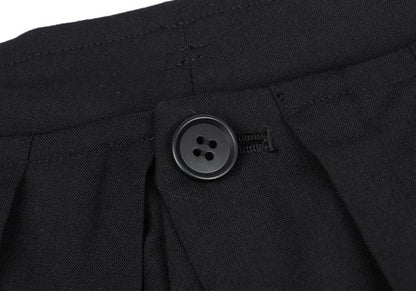 LIMI feu 25AW Wool Blend Pleated Wide Pants Black Size 2