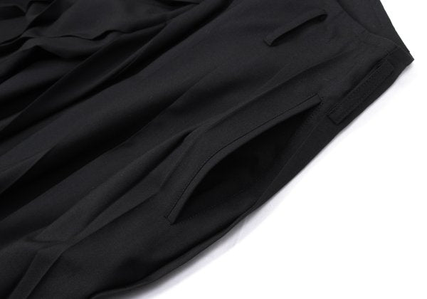 LIMI feu 25AW Wool Blend Pleated Wide Pants Black Size 2