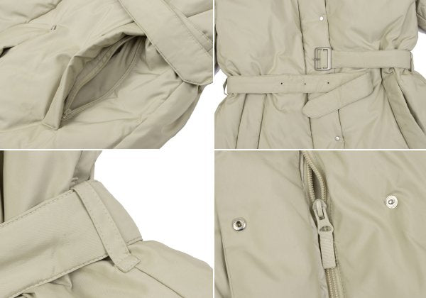 PLEATS PLEASE Poly-blend Belt Design Jacket Beige Size 3