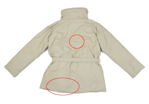 PLEATS PLEASE Poly-blend Belt Design Jacket Beige Size 3