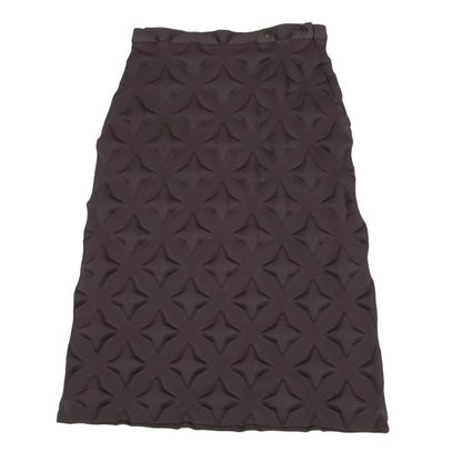 ISSEY MIYAKE 3D Star Design Polyester Skirt Brown Size 2