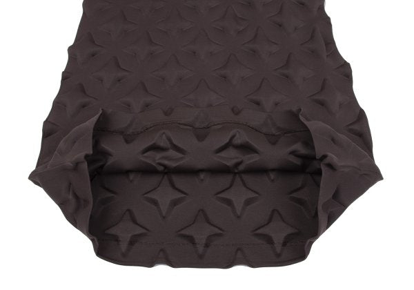 ISSEY MIYAKE 3D Star Design Polyester Skirt Brown Size 2