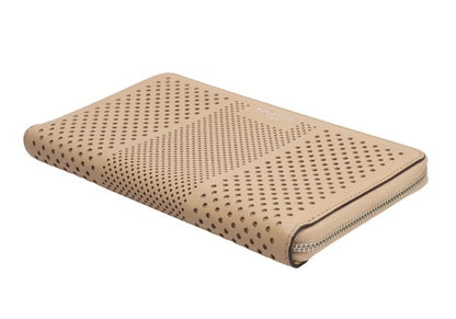 COACH Perforated Design Wallet Beige